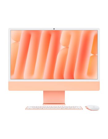 Apple iMac (M4, 8C CPU/8C GPU, 2024), 16 ГБ, 256 GB SSD, Orange (Оранжевый)
