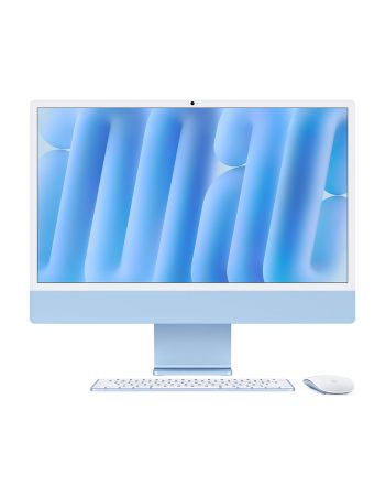 Apple iMac (M4, 8C CPU/8C GPU, 2024), 16 ГБ, 256 GB SSD, Blue (Голубой)