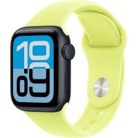 Apple Watch SE 3 40 mm, Midnight Aluminum Neon Yellow Sport Band (M/L)