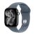 Apple Watch Series 11, 42 mm, Jet Black Aluminum Anchor blue Sport Band S/M