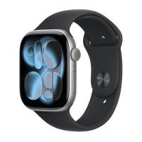 Apple Watch Series 11, 42 mm, Space Gray Aluminum Black Sport Band S/M