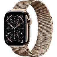 Apple Watch Series 11, 46 mm, Gold Titanium GPS+Cellular, Gold Milanese Loop M/L