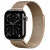 Apple Watch Series 11, 42 mm, Slate Titanium GPS+Cellular, Gold Milanese Loop