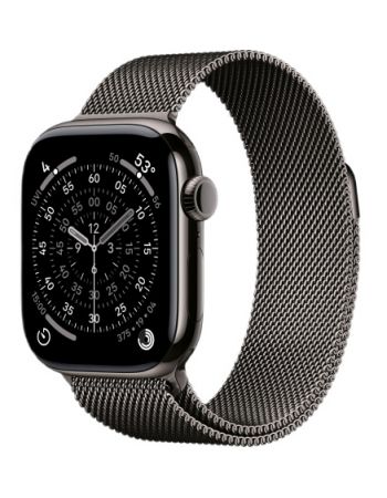 Apple Watch Series 11, 42 mm, Slate Titanium GPS+Cellular, Slate Milanese Loop