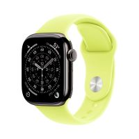 Apple Watch Series 11, 42 mm, Slate Titanium GPS+Cellular, Neon Yellow Sport Band S/M