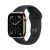 Apple Watch Series 11, 42 mm, Gold Titanium GPS+Cellular, Black Sport Band S/M