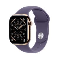 Apple Watch Series 11, 46 mm, Gold Titanium GPS+Cellular, Purple Fog Sport Band M/L