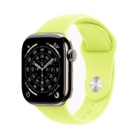 Apple Watch Series 11, 46 mm, Nalural Titanium GPS+Cellular, Neon Yellow Sport Band M/L