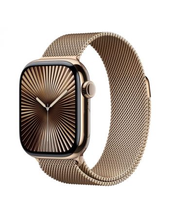 Умные часы Apple Watch Series 10 42 мм, Titanium Case Cellular, Milanese Loop, Gold