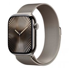 Умные часы Apple Watch Series 10 42 мм, Titanium Case Cellular, Milanese Loop, Natural