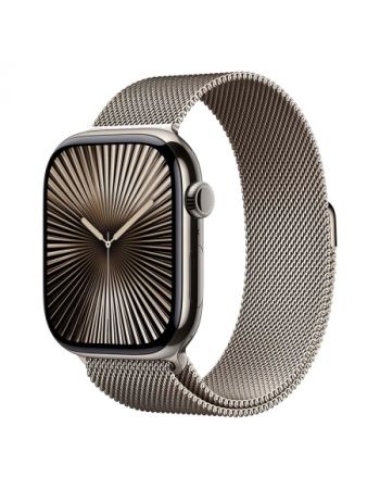 Умные часы Apple Watch Series 10 42 мм, Titanium Case Cellular, Milanese Loop, Natural