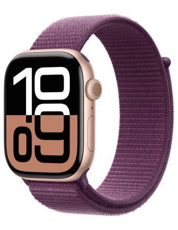 Умные часы Apple Watch Series 10 46 мм, Aluminium Case GPS, Sport Loop, Rose Gold