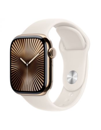 Умные часы Apple Watch Series 10 46 мм, M/L 140-245 мм, Titanium Case GPS+Cellular, Gold