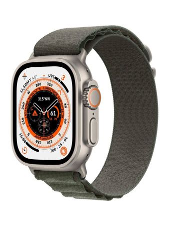 Apple Watch Ultra GPS + Cellular, 49 мм, корпус из титана, ремешок Alpine зеленого цвета
