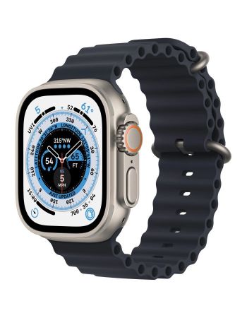 Apple Watch Ultra GPS + Cellular, 49 мм, корпус из титана, ремешок Ocean цвета «тёмная ночь»
