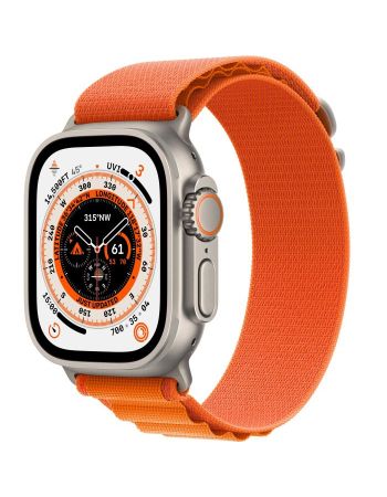 Apple Watch Ultra GPS + Cellular, 49 мм, корпус из титана, ремешок Alpine оранжевого цвета