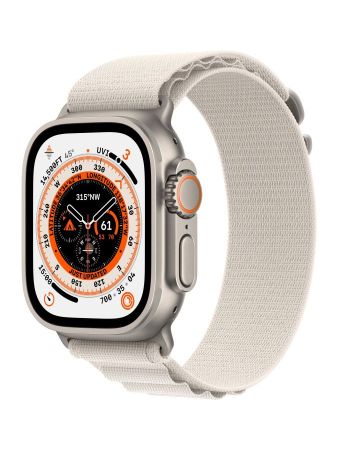 Apple Watch Ultra GPS + Cellular, 49 мм, корпус из титана, ремешок Alpine цвета «сияющая звезда»