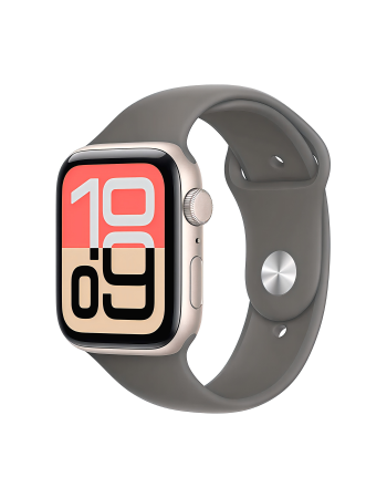 Apple Watch SE 3 40 mm, Starlight Aluminum Stone Gray Sport Band (S/M)