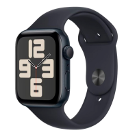 Apple Watch SE 3 40 mm, Midnight Aluminum Black Sport Band (S/M)
