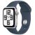 Apple Watch SE 2023, 44 мм, корпус из алюминия серебристого цвета, спортивный ремешок цвета «грозовой синий», размер S/M