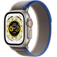 Apple Watch Ultra GPS + Cellular, 49 мм, корпус из титана, ремешок Trail синего/серого цвета