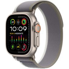 Apple Watch Ultra 2 GPS + Cellular, 49 мм, корпус из титана, ремешок Trail зеленого/серого цвета, размер M/L