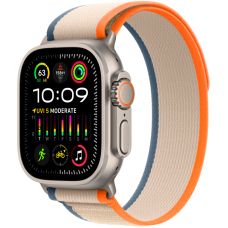 Apple Watch Ultra 2 GPS + Cellular, 49 мм, корпус из титана, ремешок Trail оранжевого/бежевого цвета, размер M/L