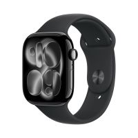 Apple Watch Series 11 46mm, Jet Black Aluminum Case with Sport Band Black