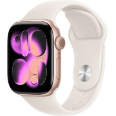 Apple Watch Series 11 42mm, Rose Gold Aluminum Case with Sport Starlight Apple Watch Series 11 42mm, Rose Gold Aluminum Case with Sport Starlight