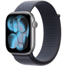 Apple Watch Series 11 42mm, Space Gray Aluminum Case with Sport Loop Anchor Blue Apple Watch Series 11 42mm, Space Gray Aluminum Case with Sport Loop Anchor Blue