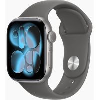 Apple Watch Series 11 46mm, Space Gray Aluminum Case with Sport Band Stone Gray