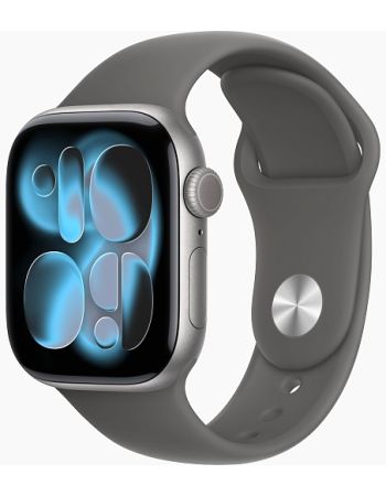 Apple Watch Series 11 46mm, Space Gray Aluminum Case with Sport Band Stone Gray