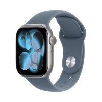 Apple Watch Series 11 46mm, Silver Aluminum Case with Sport Band Anchor Blue
