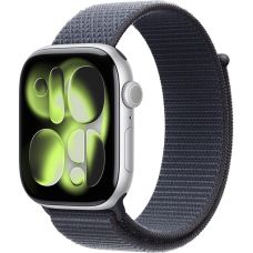 Apple Watch Series 11 42mm, Silver Aluminum Case with Sport Loop Anchor Blue Apple Watch Series 11 42mm, Silver Aluminum Case with Sport Loop Anchor Blue