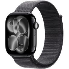 Apple Watch Series 11 42mm, Jet Black Aluminum Case with Sport Loop Dark Gray Apple Watch Series 11 42mm, Jet Black Aluminum Case with Sport Loop Dark Gray