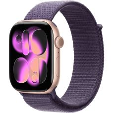 Apple Watch Series 11 42mm, Rose Gold Aluminum Case with Sport Loop Purple Fog Apple Watch Series 11 42mm, Rose Gold Aluminum Case with Sport Loop Purple Fog