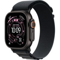 Apple Watch Ultra 3, Black Titanium Case with Black Alpine Loop (S)