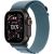 Apple Watch Ultra 3, Black Titanium Case with Light Blue Alpine Loop (L)