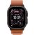 Apple Watch Ultra 3, Black Titanium Case with Terra Cotta Alpine Loop (L)