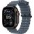 Apple Watch Ultra 3, Black Titanium Case with Anchor Blue Ocean Band