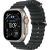 Apple Watch Ultra 3, Natural Titanium Case with Black Ocean Band