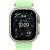 Apple Watch Ultra 3, Natural Titanium Case with Neon Green Ocean Band