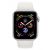 Apple Watch Series 4, 40 мм, корпус из серебристого алюминия, спортивный ремешок белого цвета