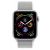 Apple Watch Series 4, 44 мм, корпус из серебристого алюминия, спортивный браслет цвета «белая ракушка»