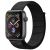 Apple Watch Series 4, 40 мм, корпус из алюминия цвета «серый космос», спортивный браслет черного цвета